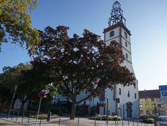 Alte Johanneskirche von außen im Sommer